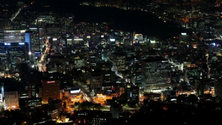 日本新宿夜景图片