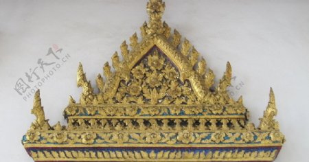 泰国皇宫玉佛寺内窗沿图片