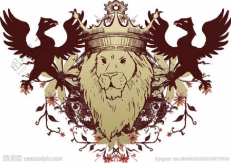 狮头纹章图片