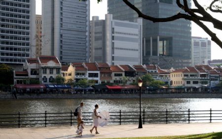 新加坡新加坡河岸景图片