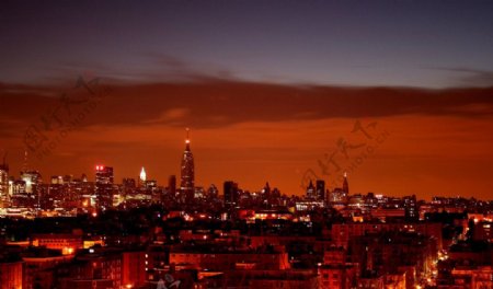 国外城市景色夜景夜色图片