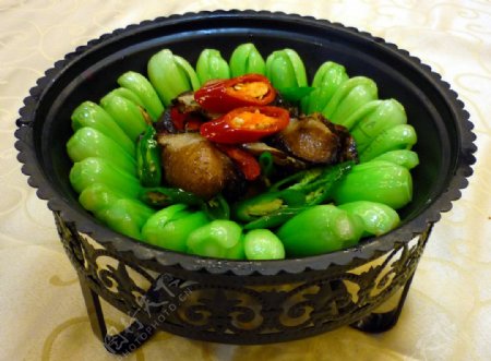 干锅上海青图片