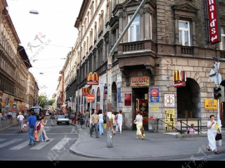 布达佩斯闹市区图片