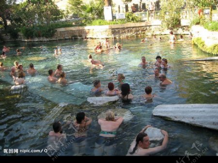 土耳其棉花堡露天浴场1图片