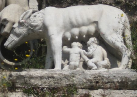 罗马雕塑母狼图片