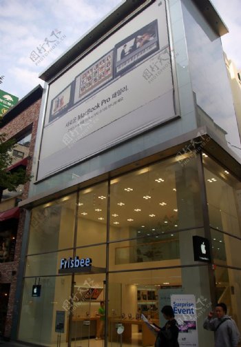 韓國首爾明洞街蘋果專賣店图片