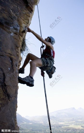 攀岩探险图片