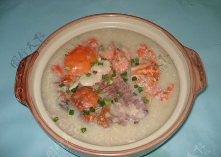海鲜粥图片