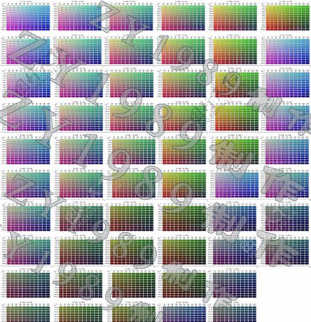 CMYK色谱手册图片