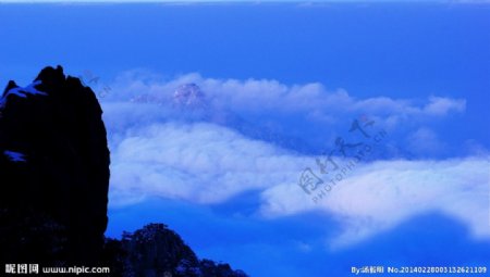 黄山云海图图片