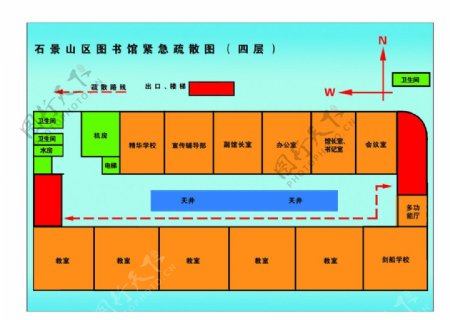 逃生示意图图片