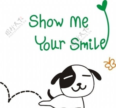 狗狗在撒尿展视你的微笑图片