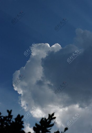 蓝天云层图片