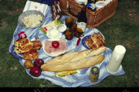 野餐食物图片