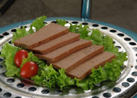 猪肝午餐肉图片