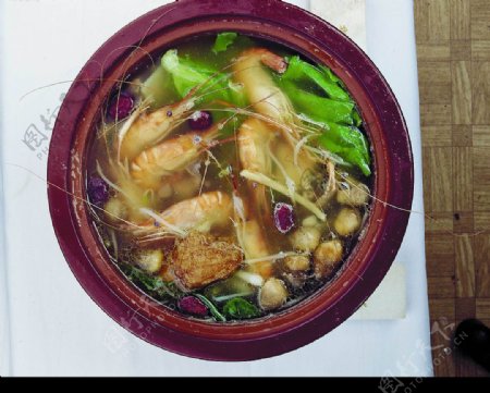 河虾海鲜汤图片