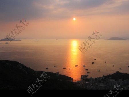 珠海外伶仃岛落日图片
