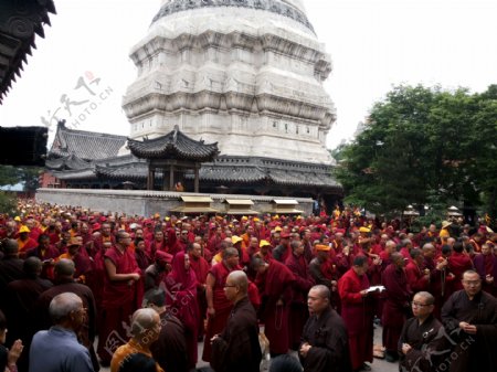 五台山塔院寺图片