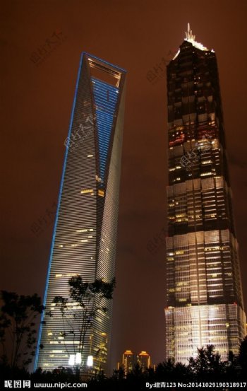 上海金贸大厦环球中心图片