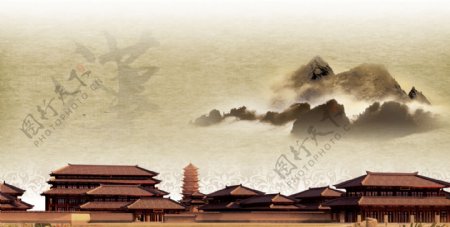 汉文化背景图片