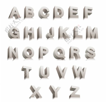 3d立体字母设计图片