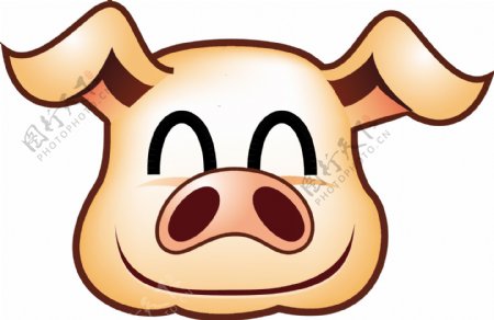 猪头卡通猪图片