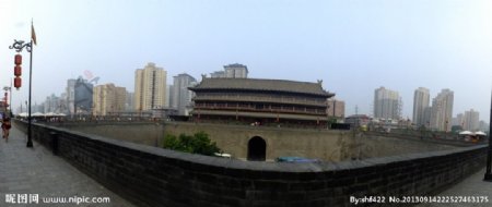 西安城墙瓮城图片
