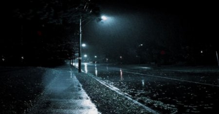 夜与雨图片