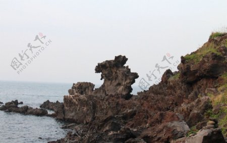 济州岛龙头岩图片