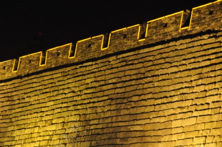 南京城墙夜景图片