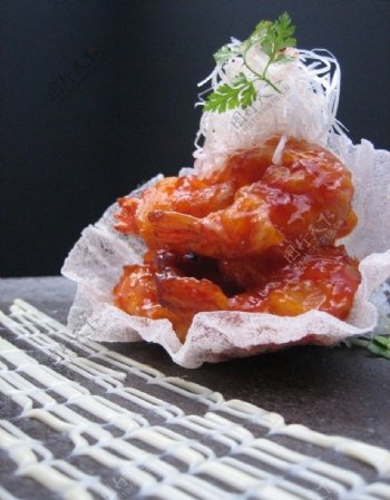 茄汁明虾图片