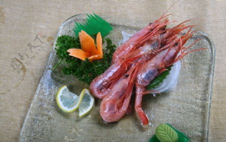日式零点甜虾刺身图片