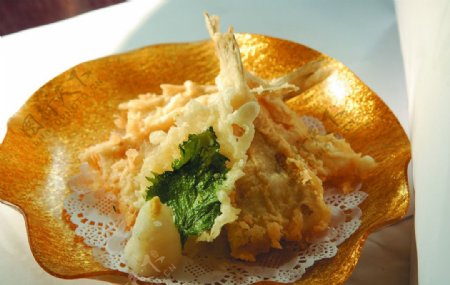 日本料理天妇罗炸虾图片