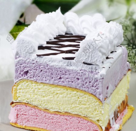 蛋糕冰淇淋图片