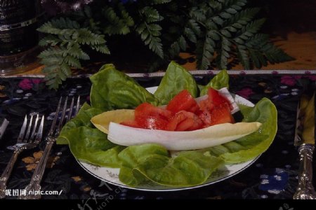 水果餐西餐食物高精度素材图片