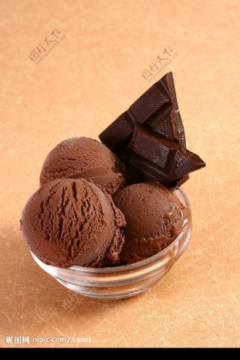 巧克力冰淇淋照片图片