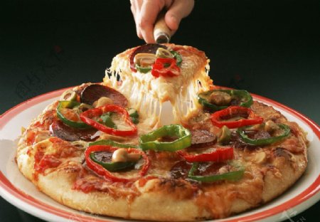 披萨西餐素材图片