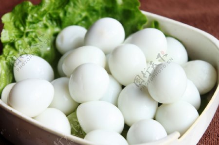 鹌鹑蛋去壳鹌鹑蛋火锅食材图片