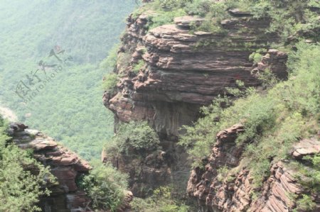 云台山红石峡风景图片