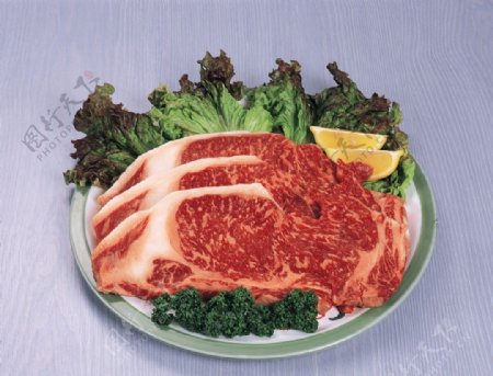 牛肉青菜组合图片