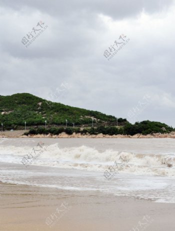 象山松兰山海滩景色图片