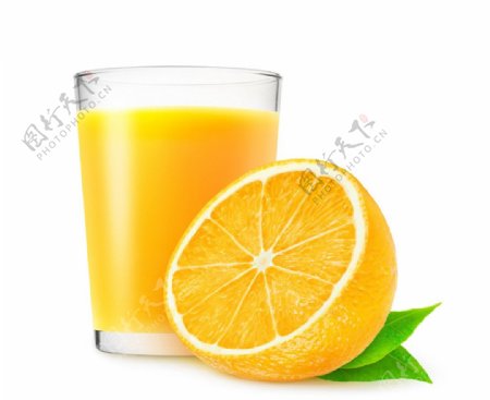 橙汁素材图片