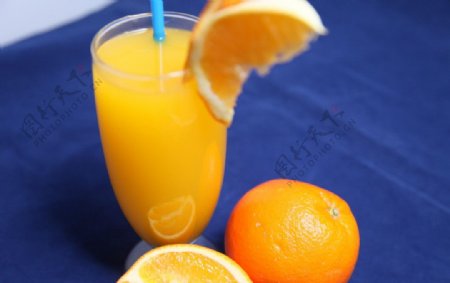 橙汁摄影图图片