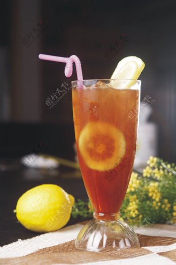 柠檬红茶图片