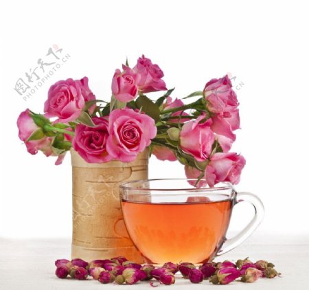 玫瑰花茶图片