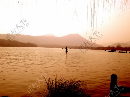 西湖风景图片