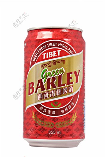 红罐西藏青稞啤酒图片