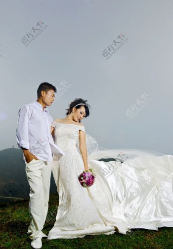 婚纱系列外景图片