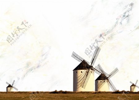 地中海风车图片