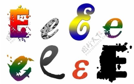 e字母设计图片